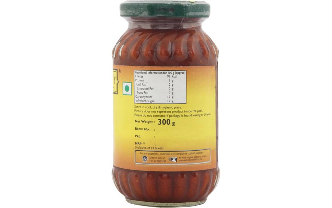 Mother's Recipe Kerala Vadu Mango Pickle   Glass Jar  300 grams